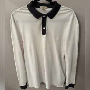 Burberry White Cotton Long Sleeve Shirt Size XL